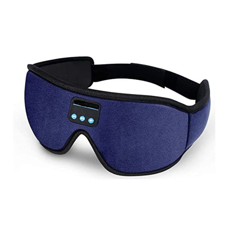 Bluetooth Sleep Headphones Headband with Eye Mask, Wireless Stereo Music for Sleep and Relaxation, Blue - Image 1