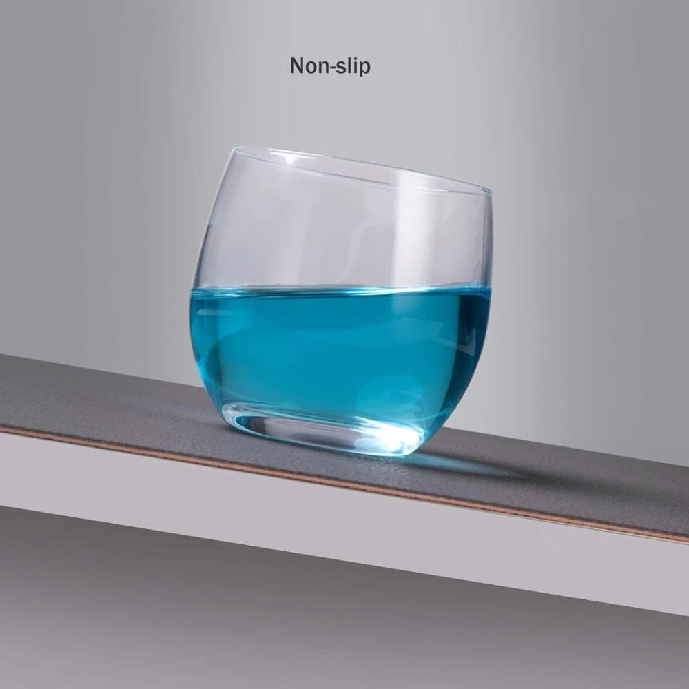 4-Pack Faux Leather Placemats Waterproof Non-Slip Easy-to-Dry Double-Sided, Blue - Image 5