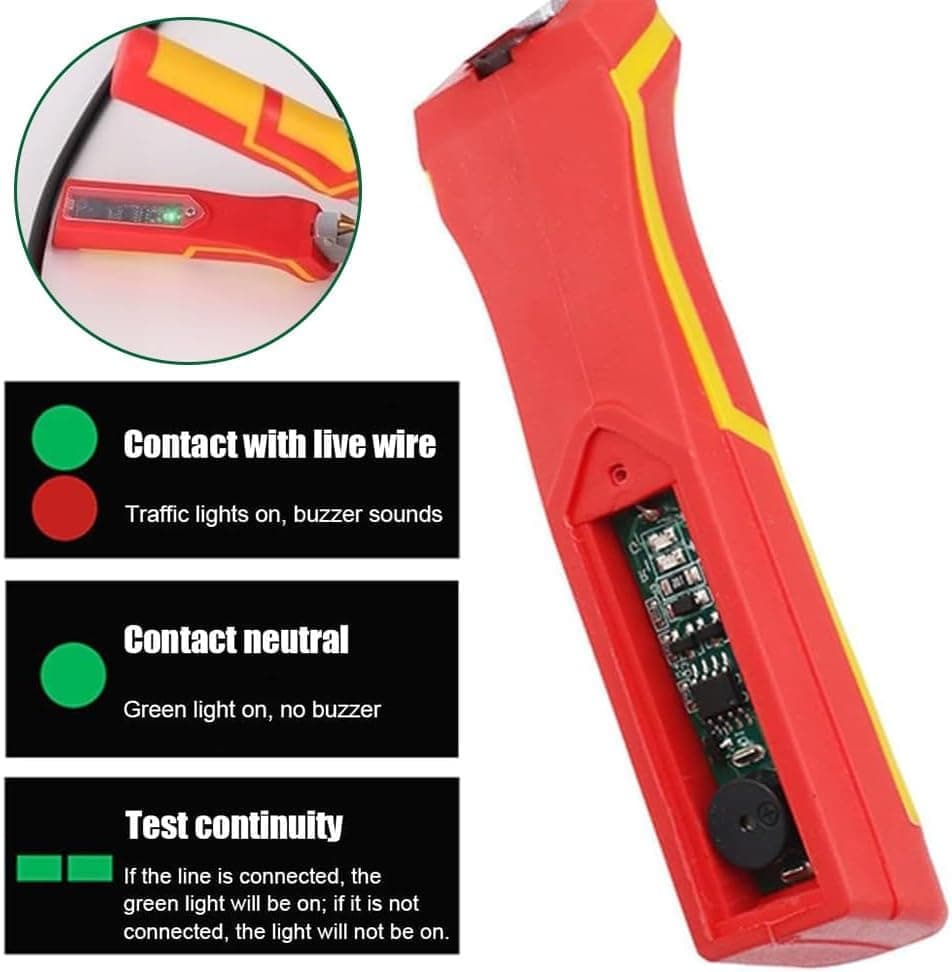 8-in-1 Multifunctional Cable Stripper with Current Measurement Crimping Plier Cutter and Ferrule Tool - Image 4