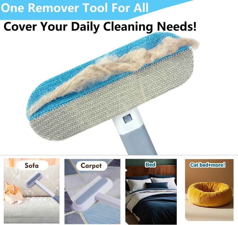 Pet Fur Remover 4-in-1, Multifunctional Brush for Dogs, Compatible with Furniture Car Sofa Clothes - Image 8