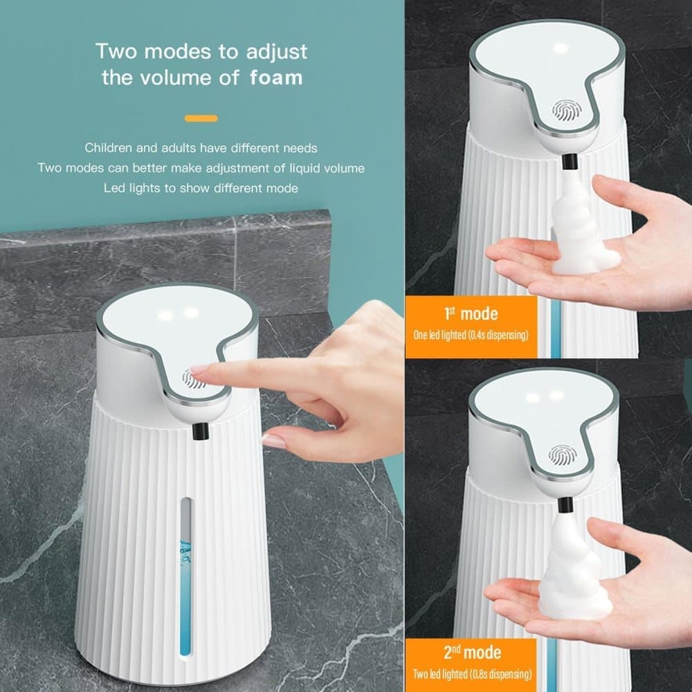 Automatic Soap Dispenser 400ml Touchless USB-C Rechargeable Soap Pump - Image 2