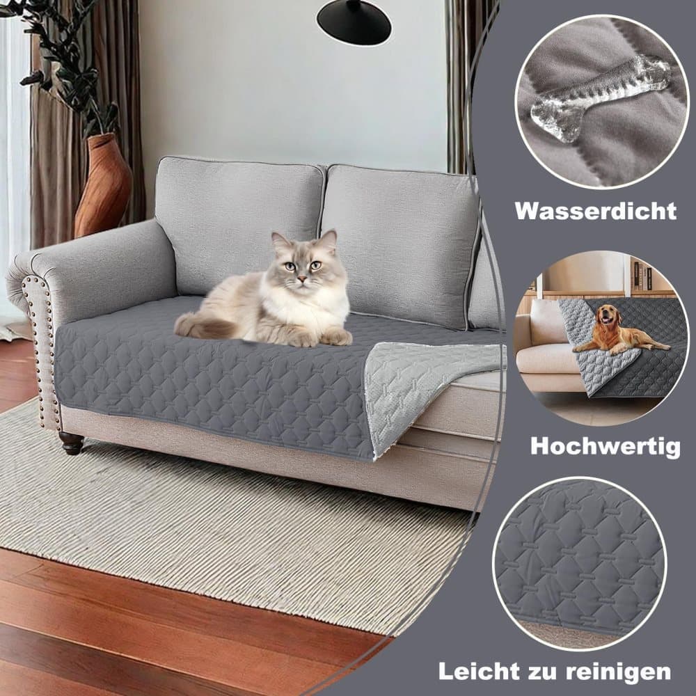 Waterproof Leakproof Double-Sided Dog Blanket Furniture Protector for Pets, 170x200cm - Image 3