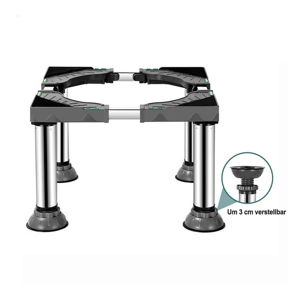 Washing machine base with vibration-damping legs, strong load-bearing, non-slip, practical, 21-24cm - Image 1