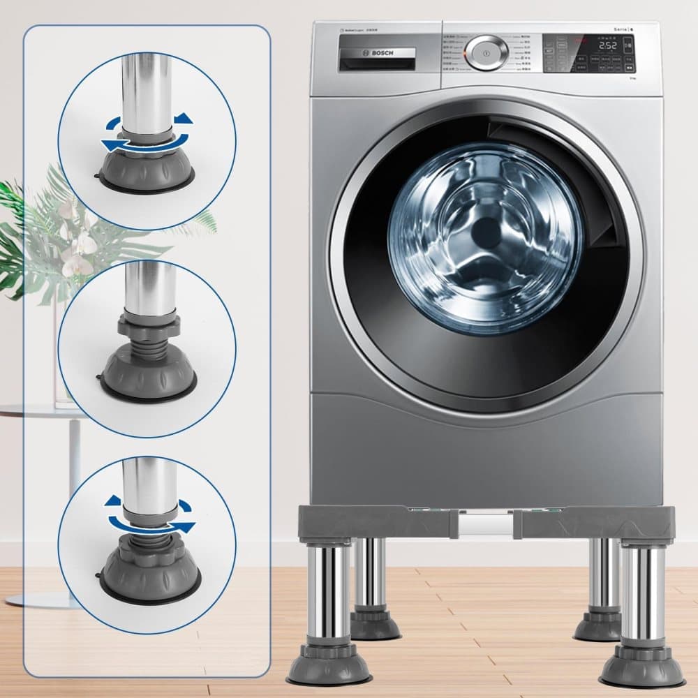 Washing machine base with vibration-damping legs, strong load-bearing, non-slip, practical, 21-24cm - Image 5