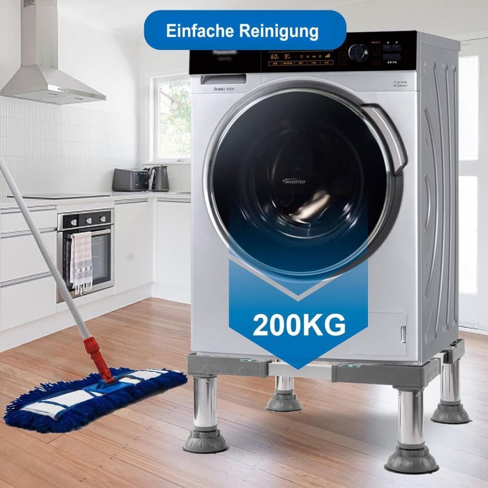 Non-slip washing machine base with vibration-damping legs, strong load-bearing capacity, 31-34cm - Image 2