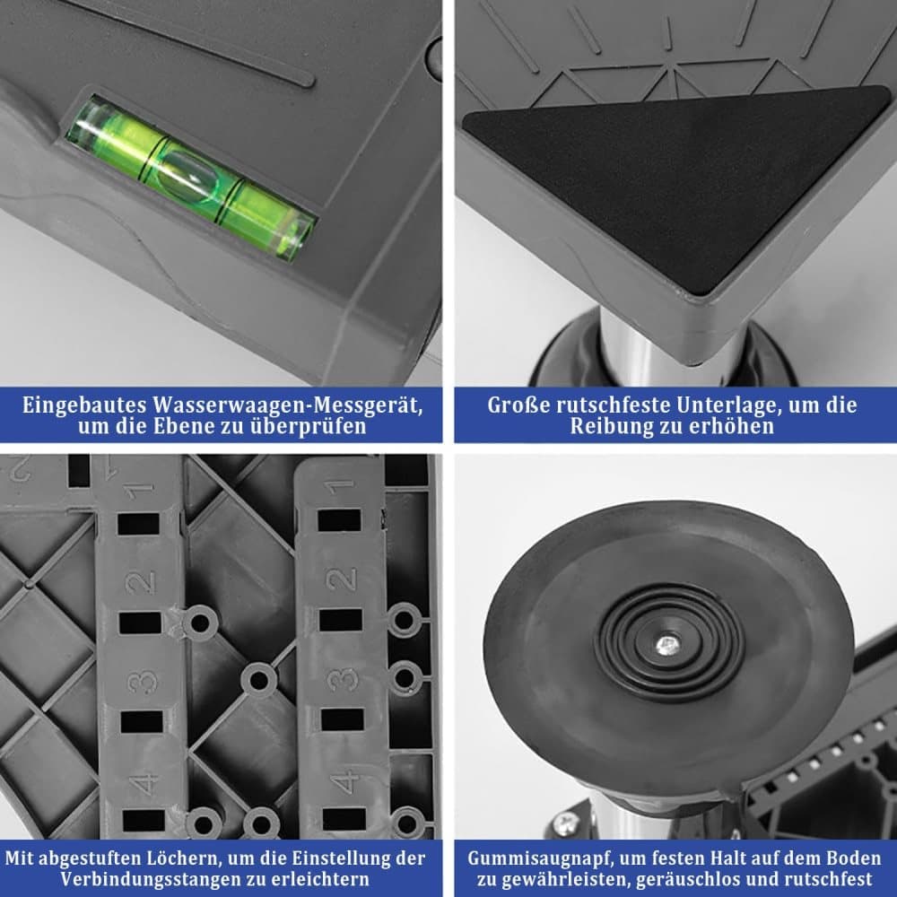 Washing machine base with vibration-damping legs, strong load-bearing capacity, non-slip and practical, 16-19cm - Image 8