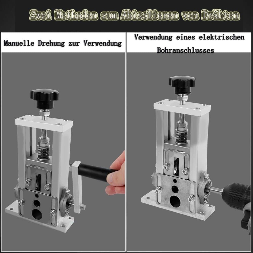 Electric Cable Stripper, Manual and Adjustable for Cables and Recycling, Durable Stable Versatile Fast Easy - Image 3