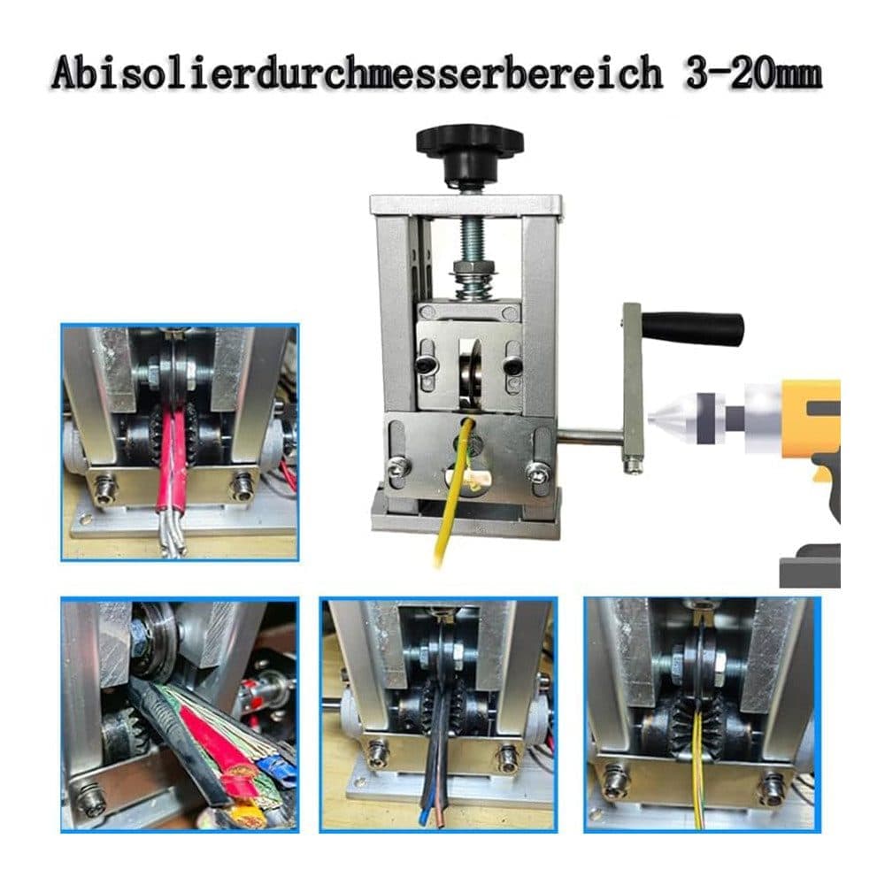 Electric Cable Stripper, Manual and Adjustable for Cables and Recycling, Durable Stable Versatile Fast Easy - Image 4