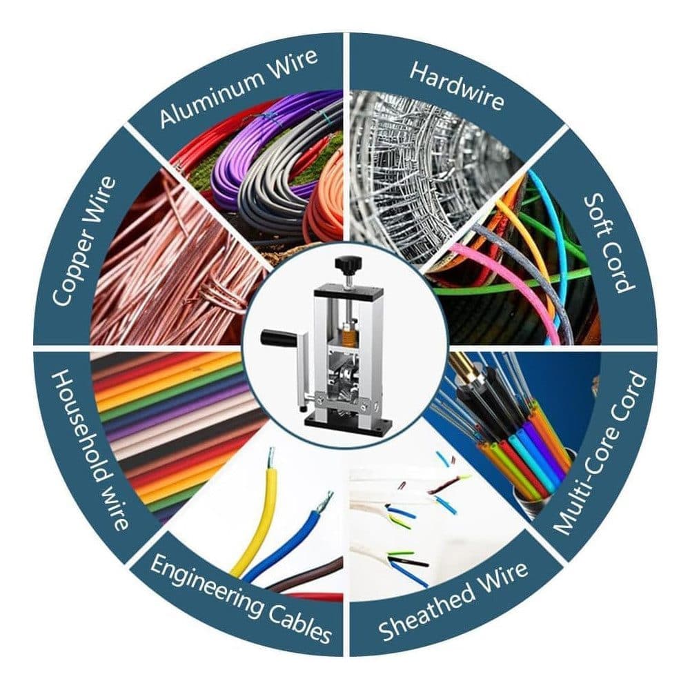 Electric Cable Stripper, Manual and Adjustable for Cables and Recycling, Durable Stable Versatile Fast Easy - Image 5