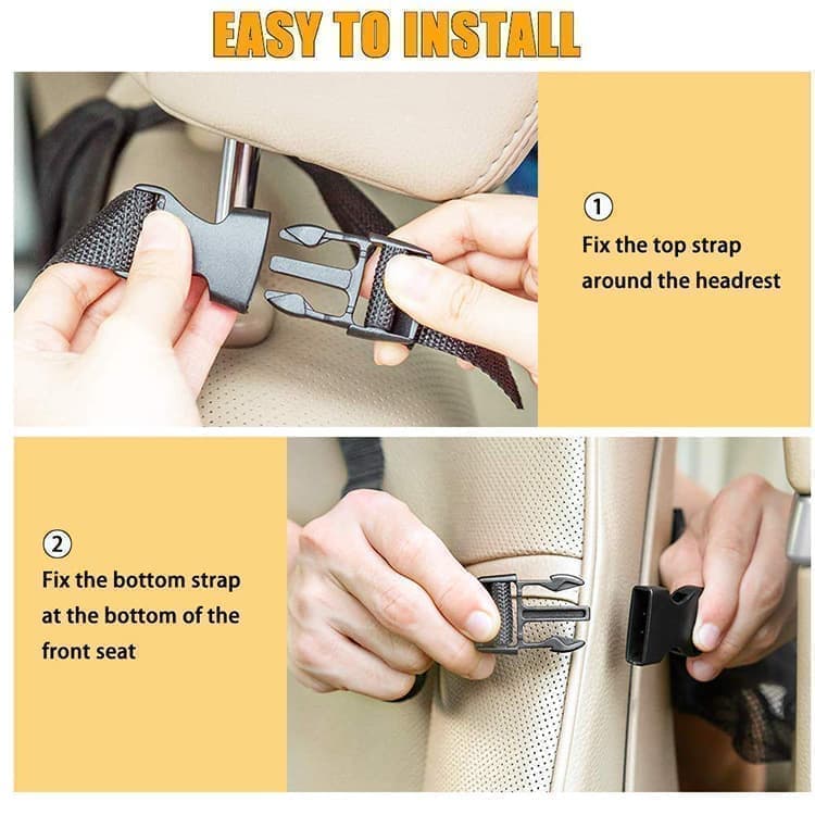 2-Pack Universal Car Back Seat Tablet Holder, 41×61cm, Compatible with All Brands - Image 8