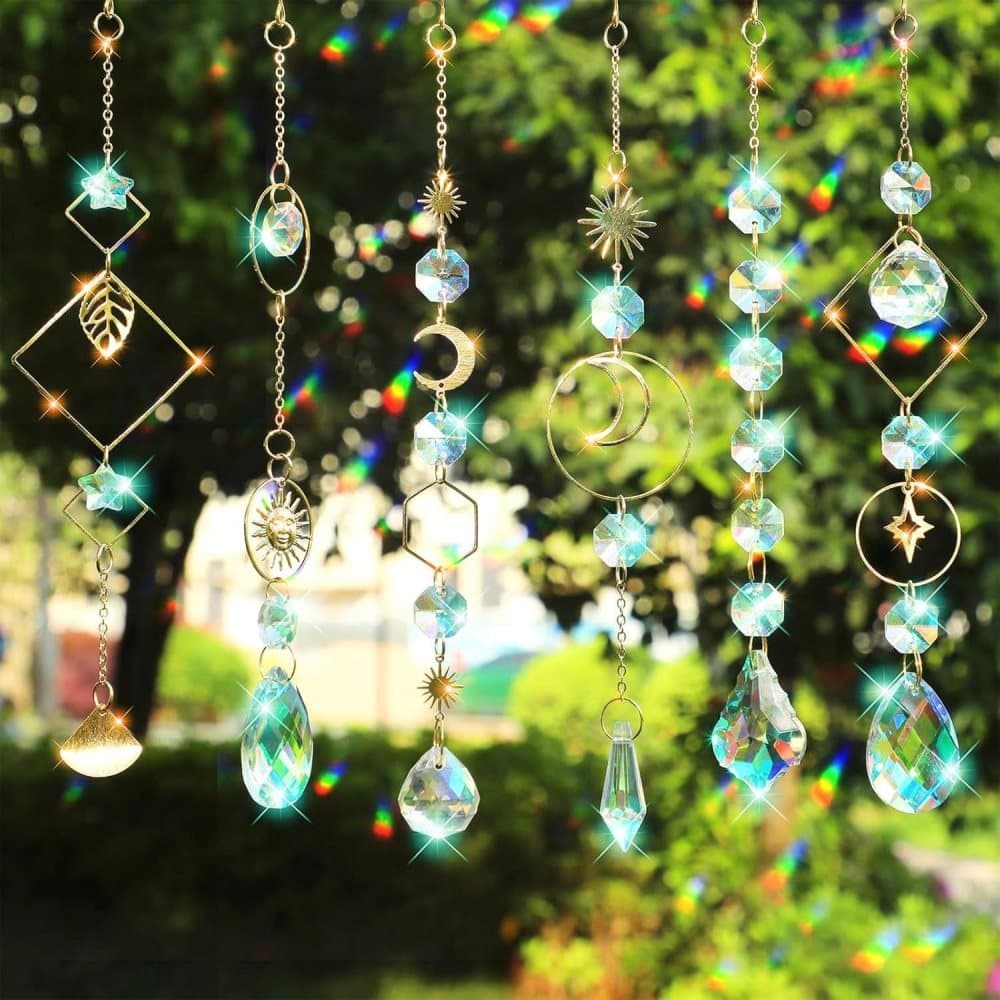 DIY Solar Collector Crystal Wind Chimes Kit 400-pack, Hanging Window Decoration for Home Office and Garden, Compatible with Solar Collectors - Image 5