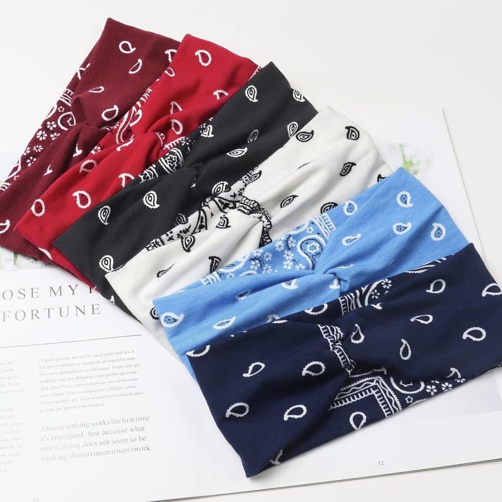 6-Pack Women's Headbands Sweatbands Hairbands for Everyday Vacation Party - Image 4