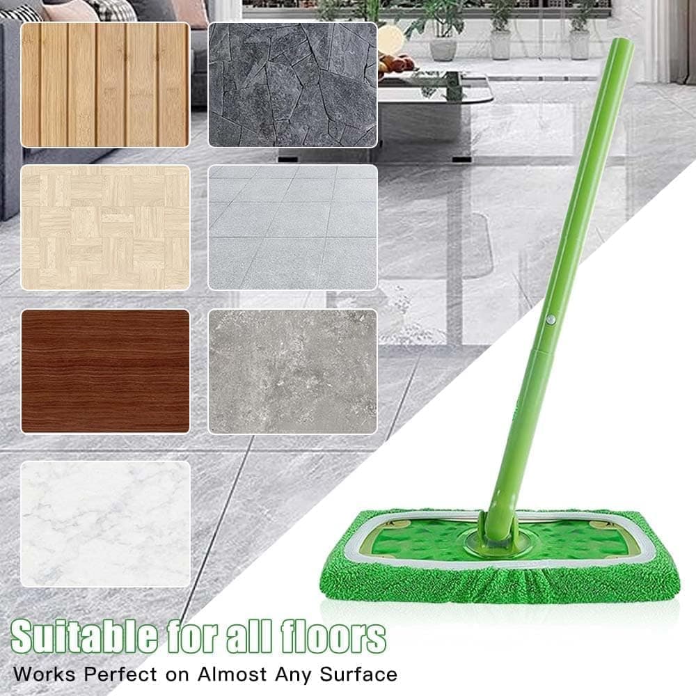 8 Replacement Cloth Covers for Swiffer Mop, Reusable Wet and Dry Cleaning Pads, Compatible with Swiffer - Image 6