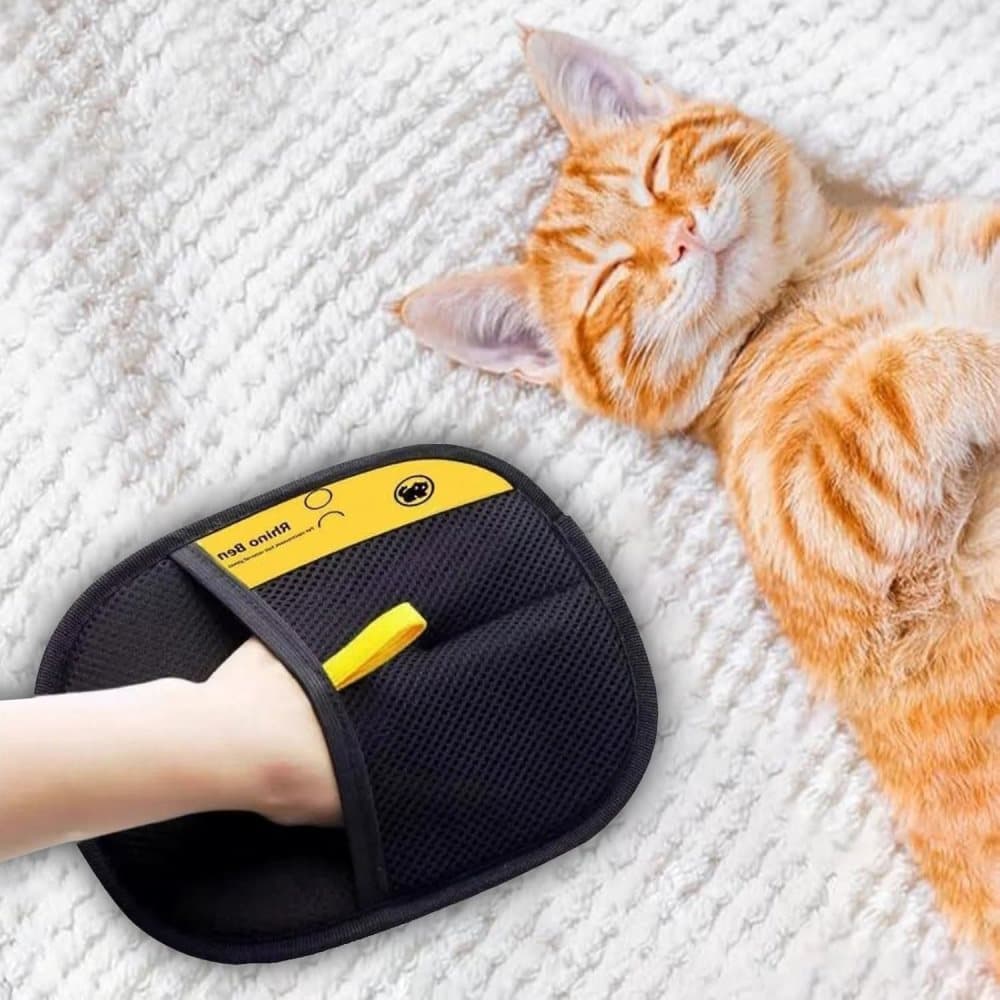 2-Pack Pet Fur Removal Glove, Double-Sided Reusable Static Hair Remover, Compatible with Cats and Dogs - Image 7