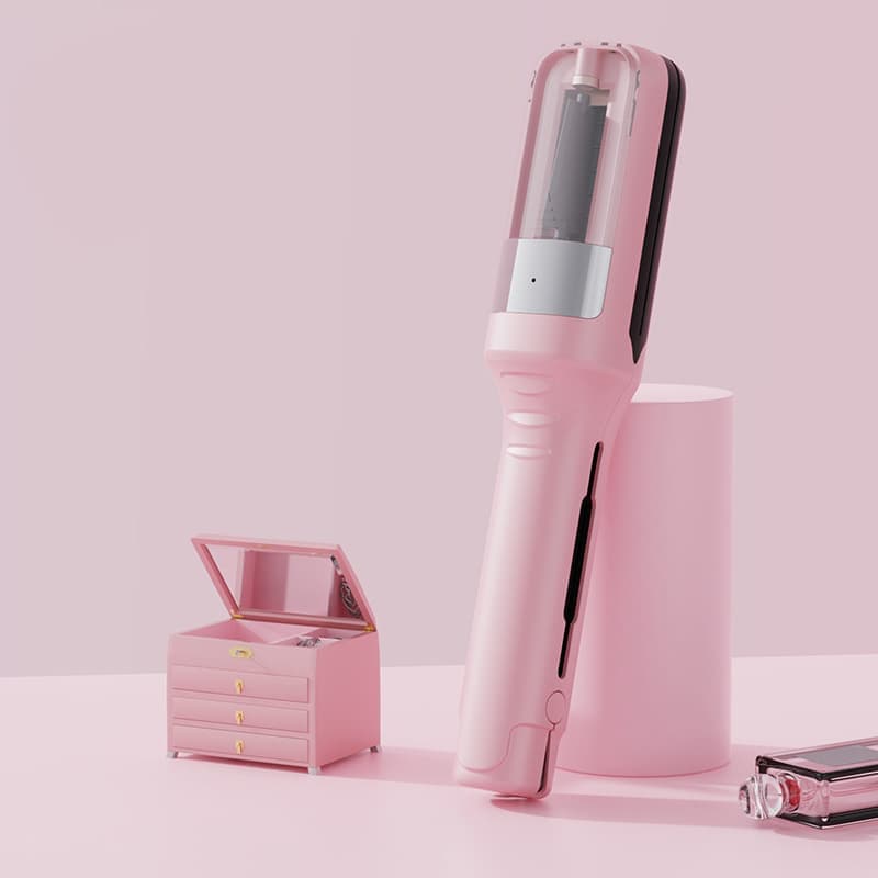 Portable Rechargeable Split End Trimmer for Travel Hair Care, Pink, New Model - Image 1