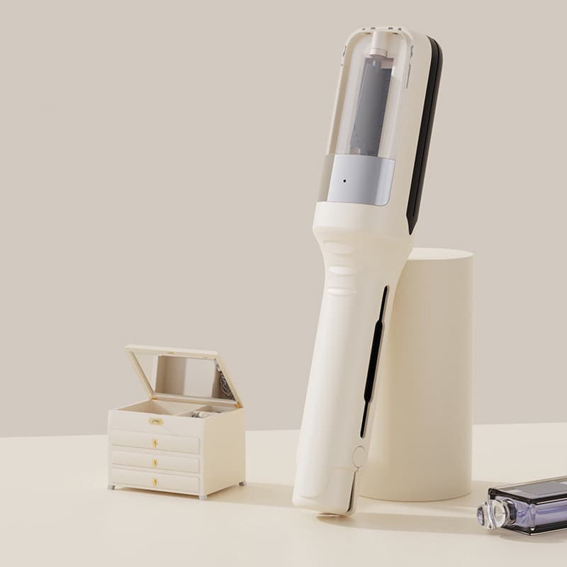 Portable Hair Split End Trimmer Rechargeable, Easy to Use for Travel, Protects Hair, New Model, Beige - Image 1