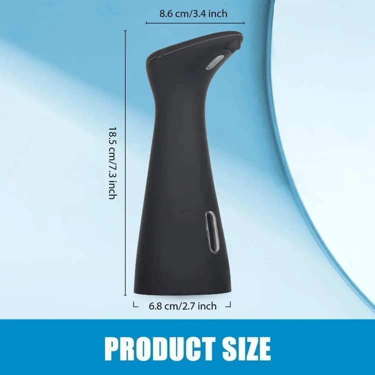Automatic Touchless Soap Dispenser for Liquid Soap, Black - Image 3