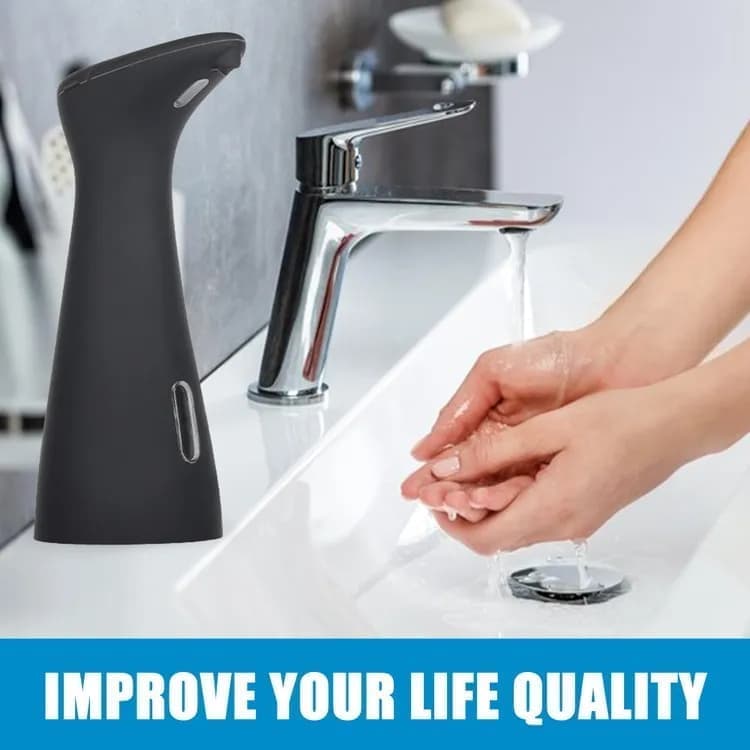 Automatic Touchless Soap Dispenser for Liquid Soap, Black - Image 6