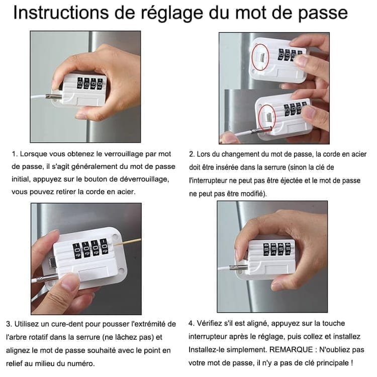 Childproof Safety Lock 2-Pack for Windows, with Code Lock - Image 3