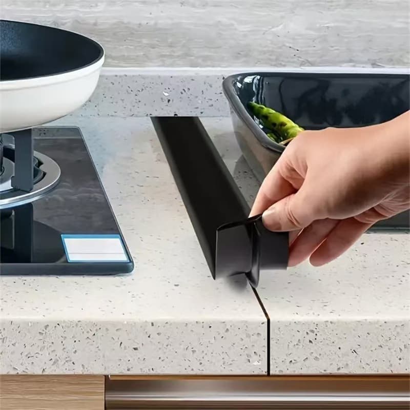 2-Pack High Temperature Resistant Gap Strip for Stove and Cabinet, 1.5 x 0.5 Inches, Black - Image 2