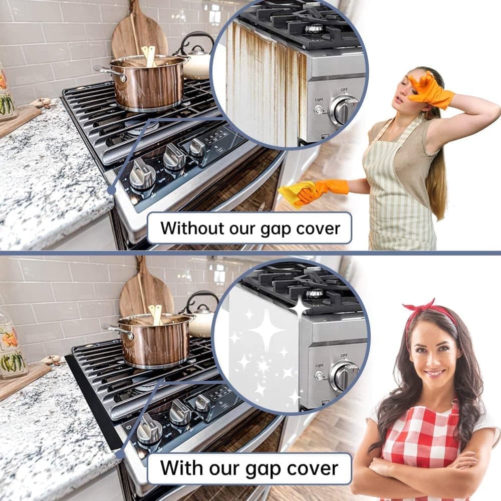 2-Pack High Temperature Resistant Gap Strip for Stove and Cabinet, 1.5 x 0.5 Inches, Black - Image 7
