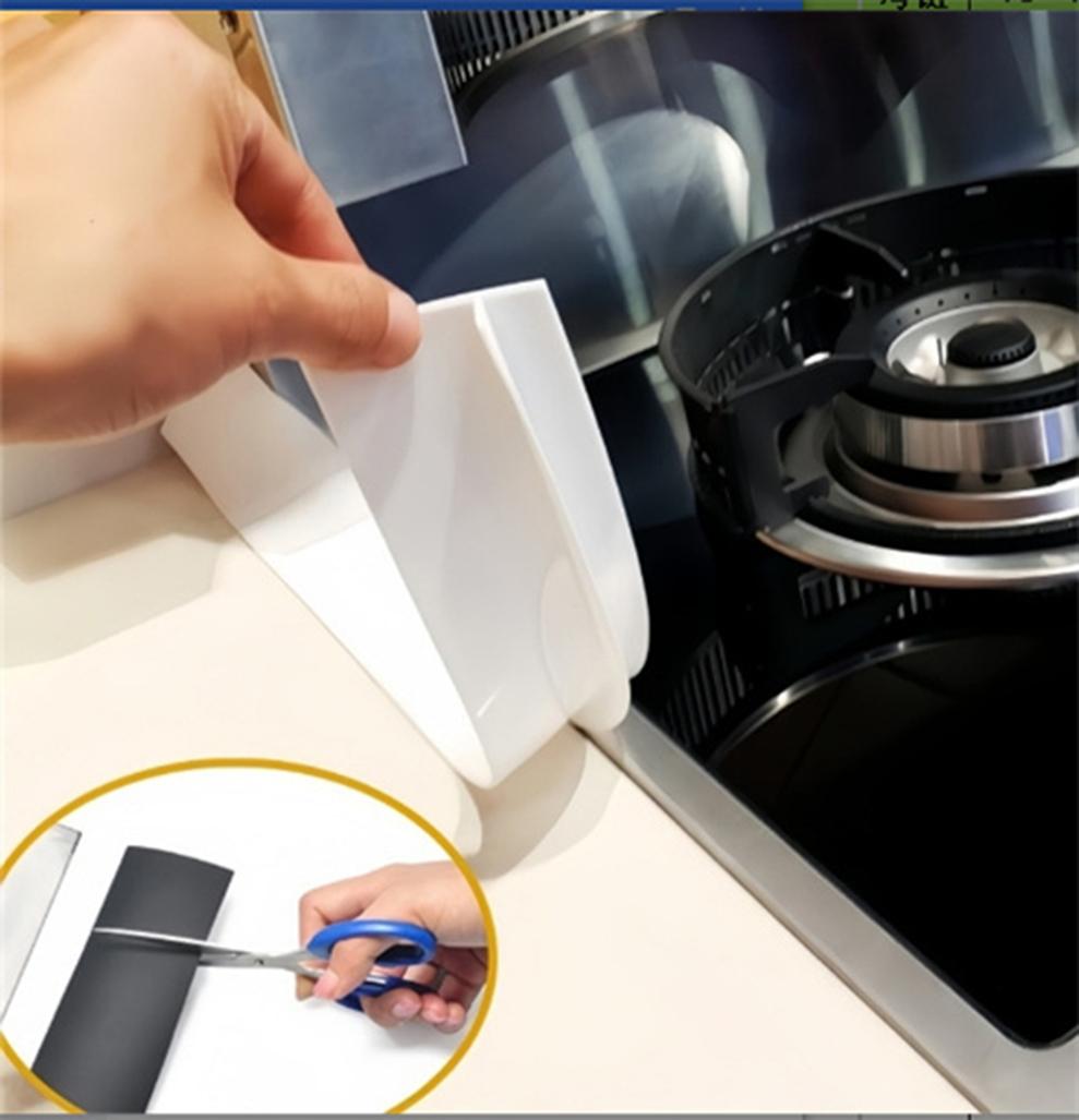 2-Pack High Temperature Resistant Gap Strip for Kitchen, 60cm, Compatible with Stove and Cabinet, White - Image 2