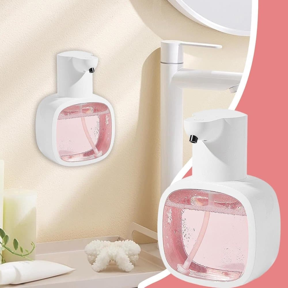 500ml Touchless Automatic Soap Dispenser with USB-C Charging, White, Compatible with Liquid Soap - Image 5