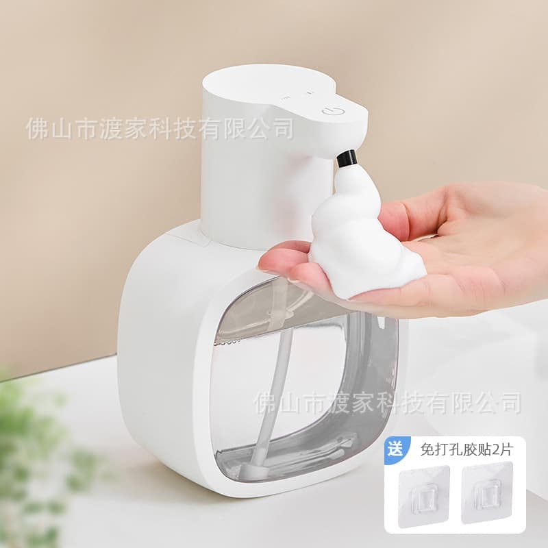 500ml Touchless Automatic Soap Dispenser with USB-C Charging, White, Compatible with Liquid Soap - Image 6