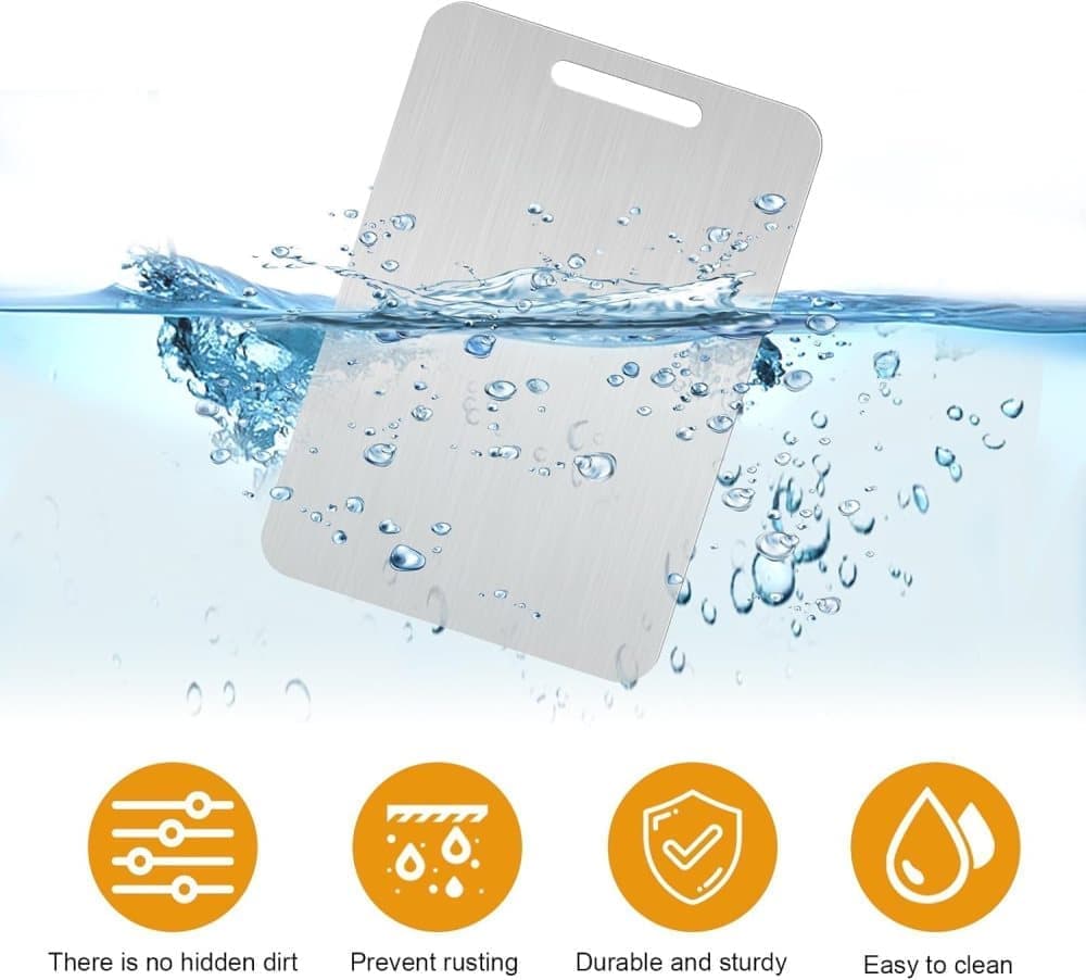 Titanium Double-Sided Cutting Board BPA-Free, 34x23 cm - Image 5