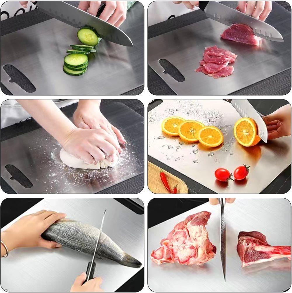 Titanium Double-Sided Cutting Board BPA-Free, 34x23 cm - Image 7