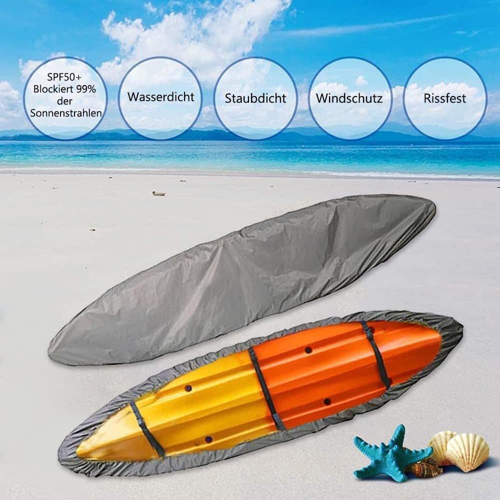 420D Waterproof Kayak Canoe SUP Cover, Universal Outdoor Boat Cover with Dust and UV Protection, 420D(XL) - Image 7