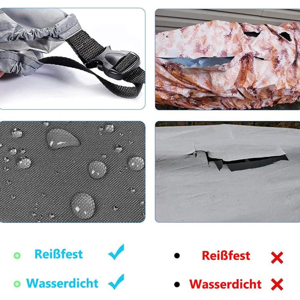 Waterproof Kayak Cover 420D Thick, Dust and UV Protection, Universal for Canoe SUP Boat, Outdoor Use, M - Image 6