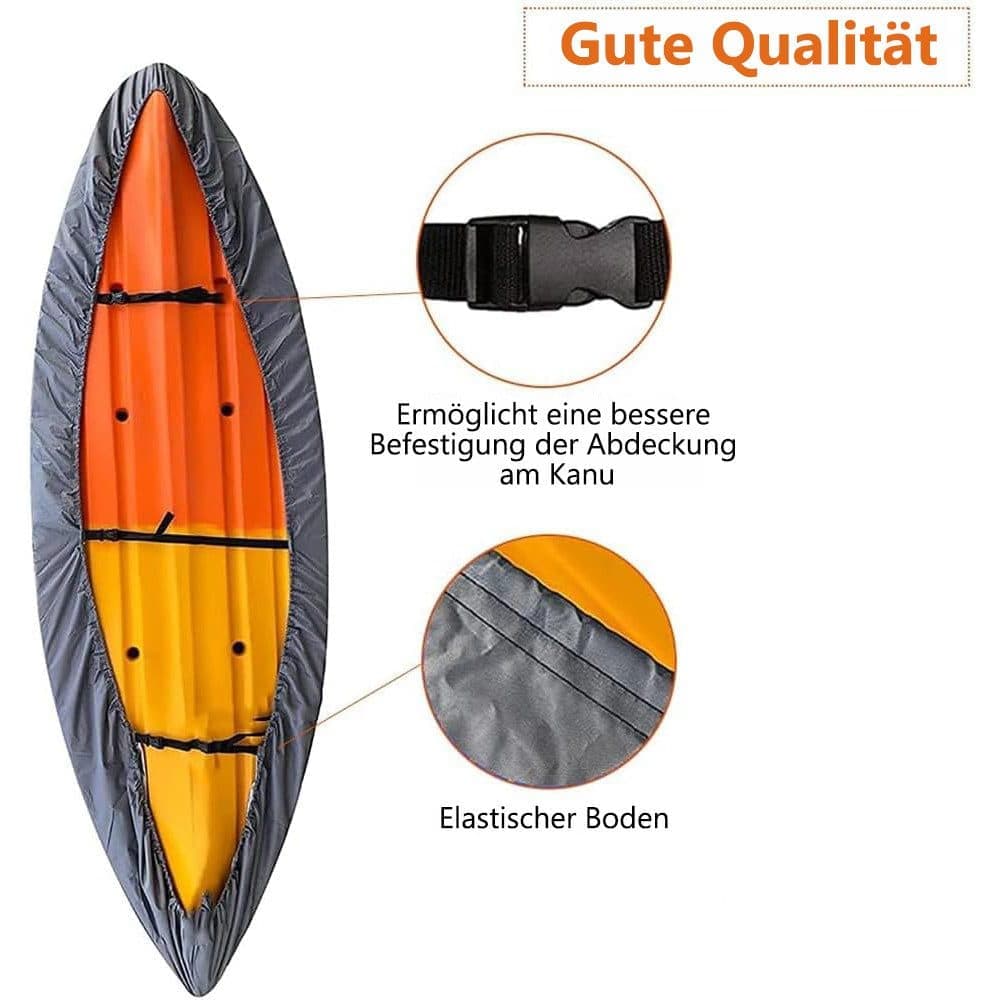 420D Waterproof Kayak Canoe SUP Cover, Universal Outdoor Boat Cover with Dust and UV Protection, 420D(L) - Image 4