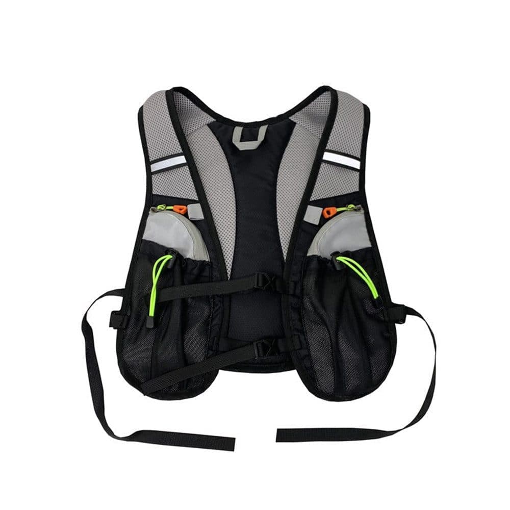 Reflective vest with hydration bladder, unisex adjustable breathable for running cycling marathons - Image 1