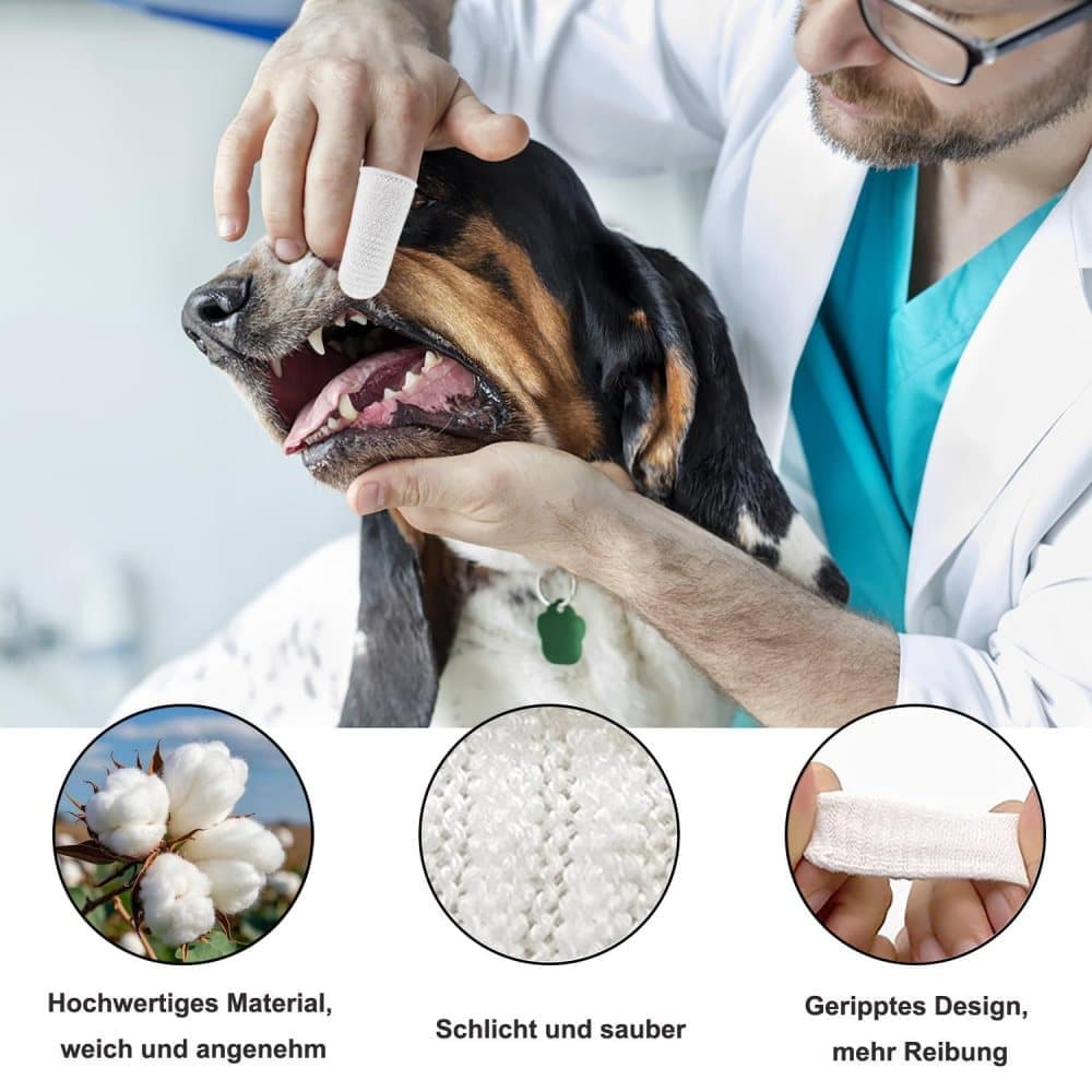 20 Pack Pet Finger Brush for Dogs and Cats, Gentle Teeth Cleaning, Reusable, Compatible with Oral-B - Image 4