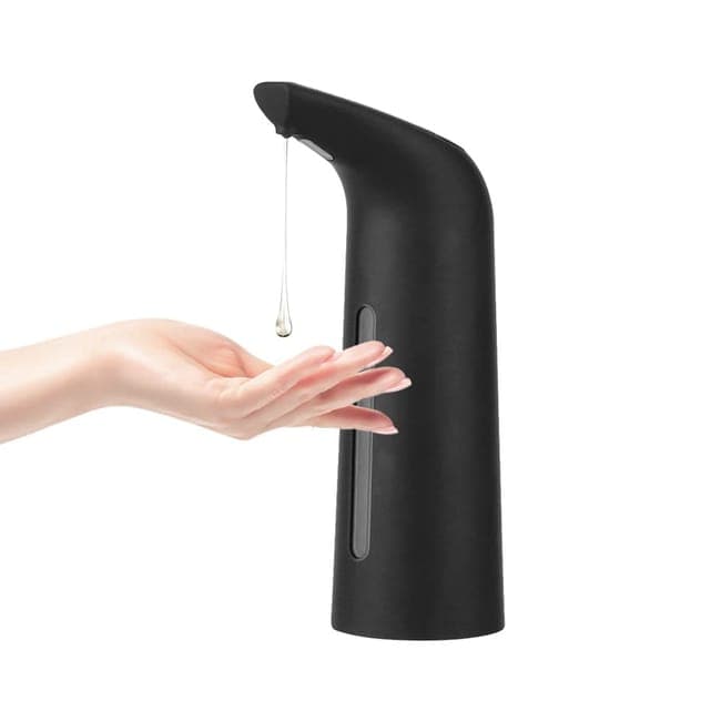 400ml Touchless Automatic Liquid Soap Dispenser, Black - Image 1