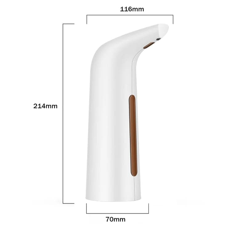 400ML Automatic Touchless Liquid Soap Dispenser, White - Image 2