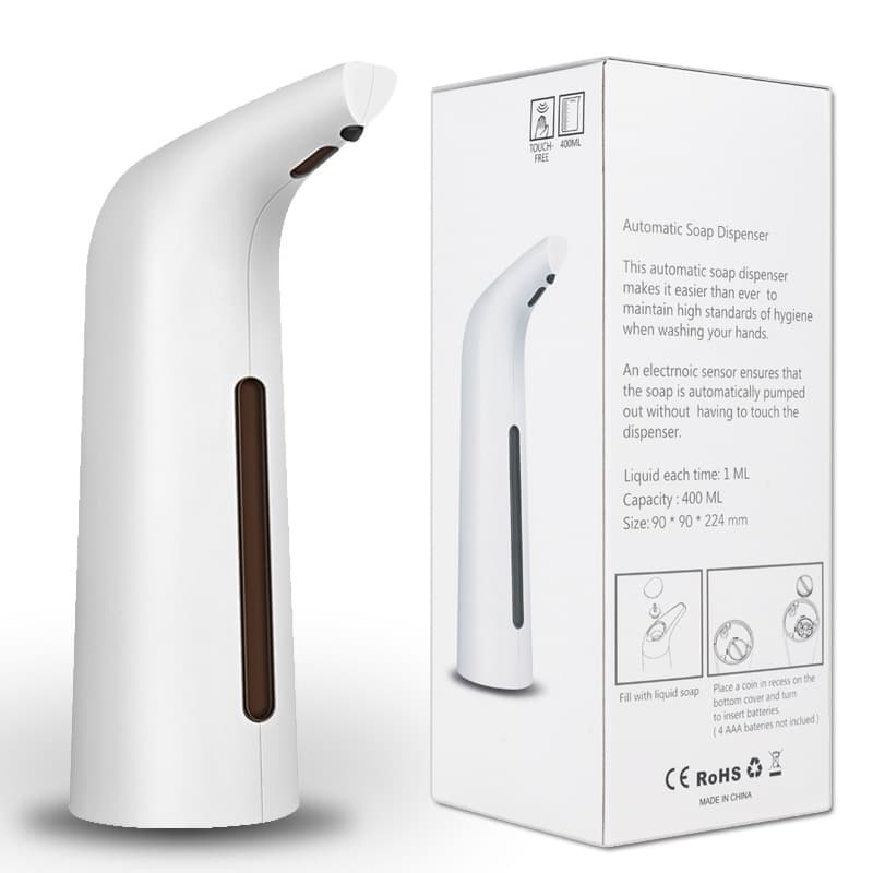 400ML Automatic Touchless Liquid Soap Dispenser, White - Image 8