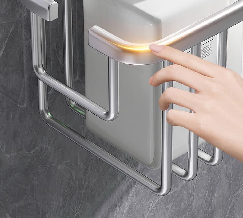 Shower Shelf without Drilling Hanging Shower Basket for Shampoo and Soap, Silver, Bathroom Storage Organizer - Image 8