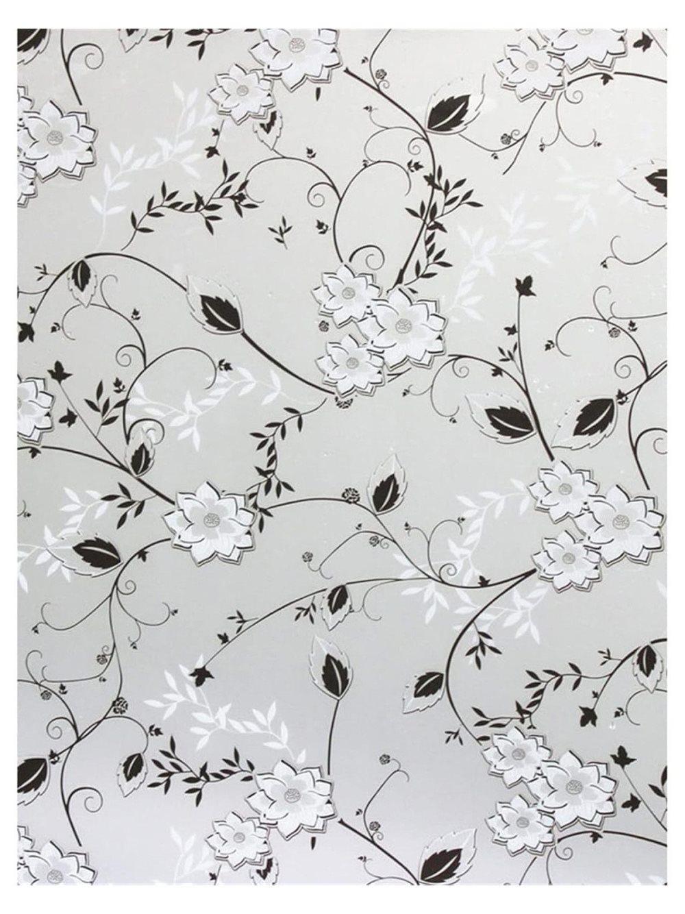 Frosted window film self-adhesive privacy UV protection decorative plastic for glass, 17.7 x 78.7 inches - Image 7