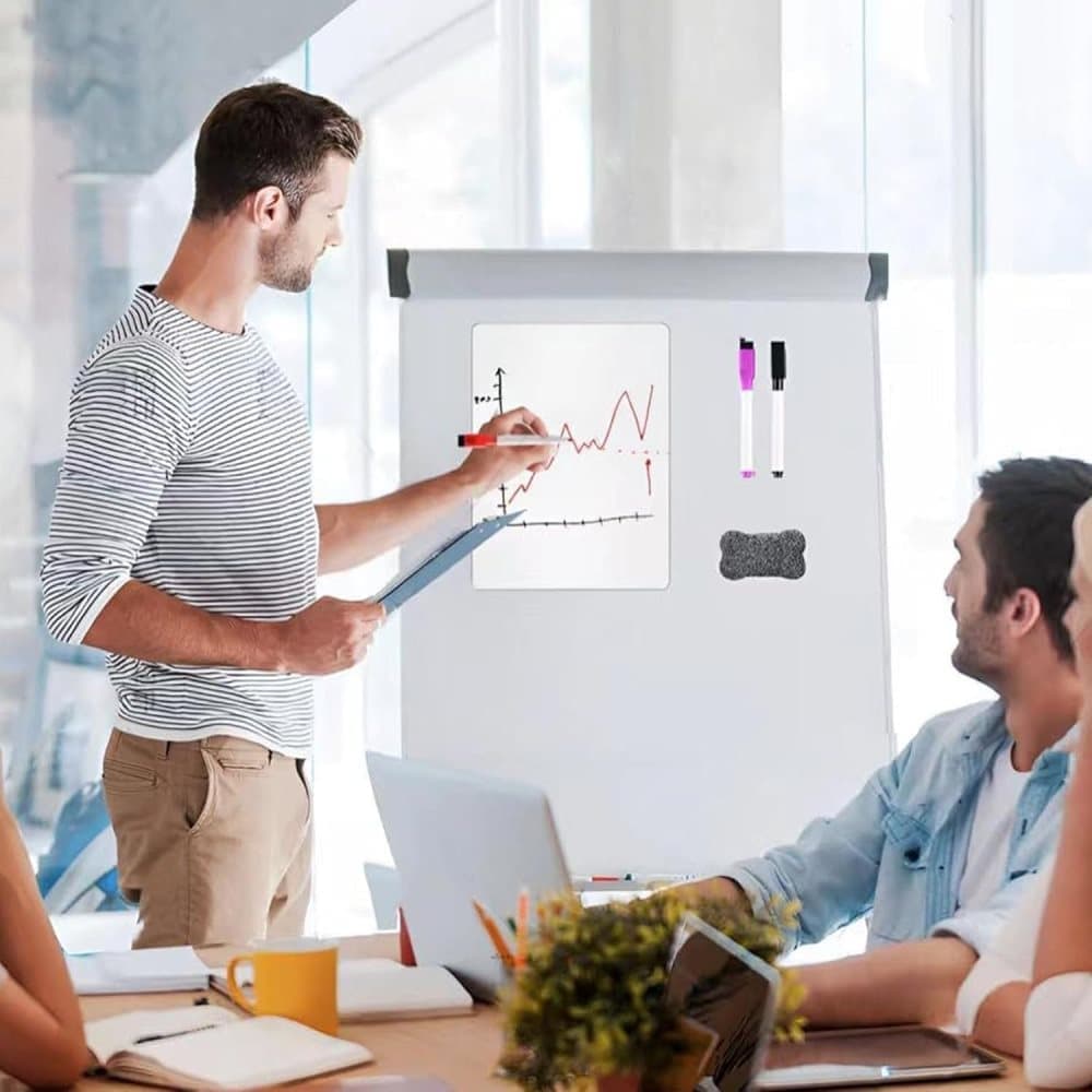 Magnetic Whiteboard A3 for Refrigerator, White - Image 5