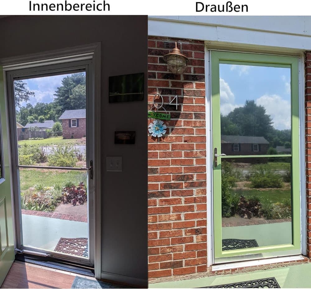 40cmx2m Self-Adhesive Window Film Mirror Reflective Silver, Blocks Heat and UV Radiation for Sun Protection and Privacy - Image 2