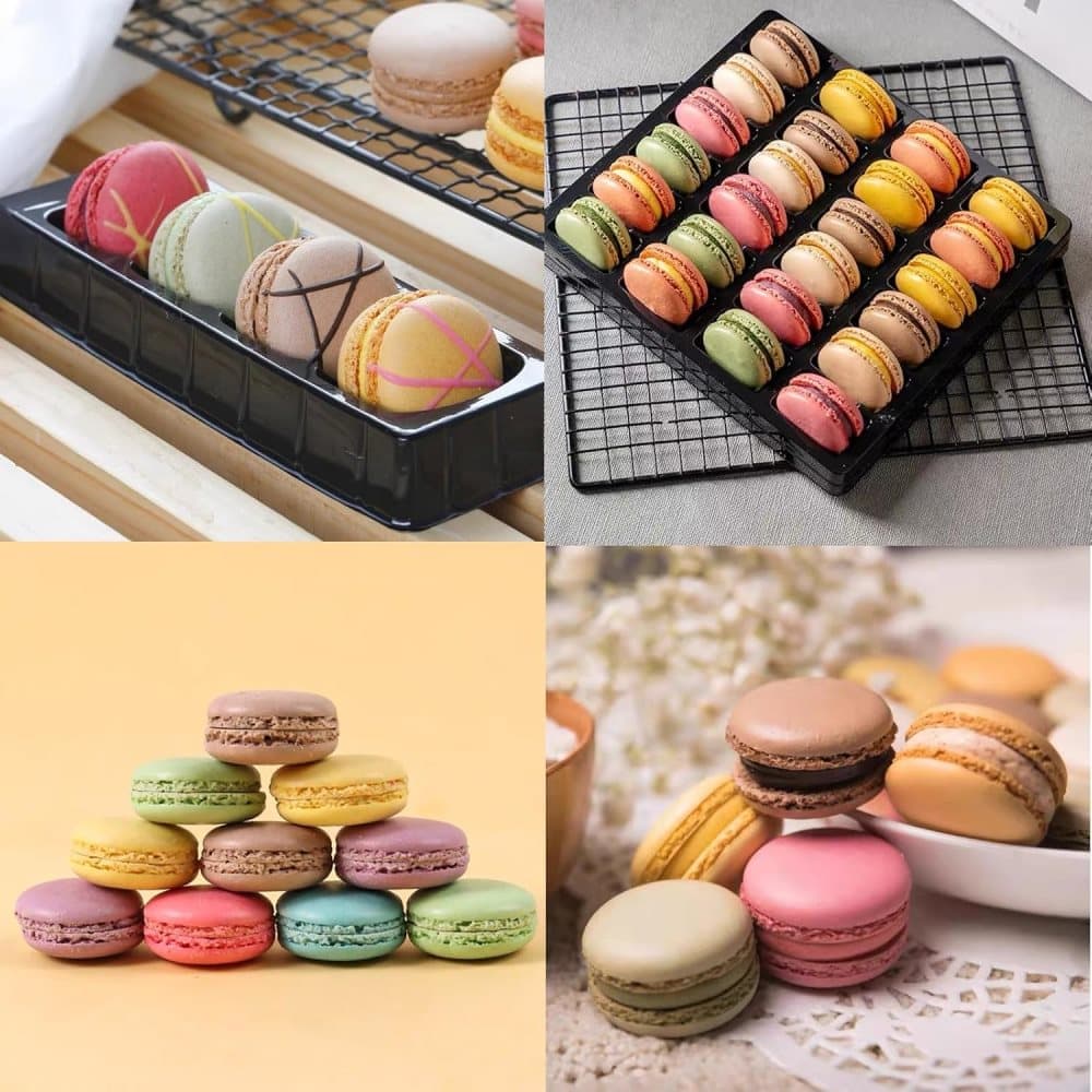 48-Cavity Silicone Macaron Cake Mold, Compatible with Baking Tools, 48 Places - Image 5