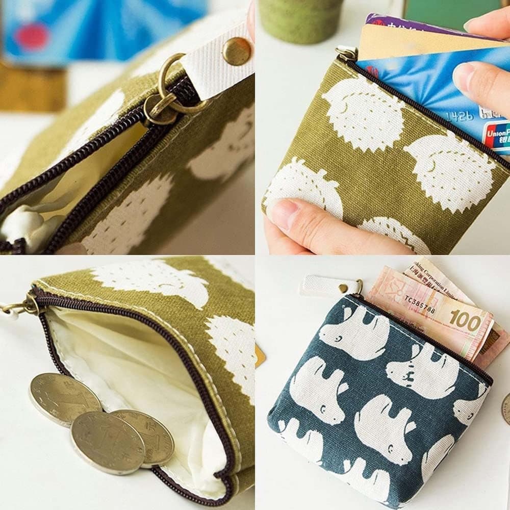 8-Pack Mini Makeup Bags with Zipper for Travel Storage, 8-Pack - Image 4