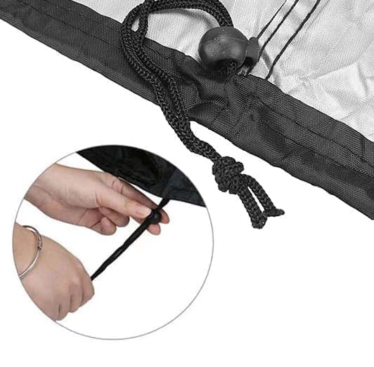 Waterproof Grill Cover 210D Oxford with UV Protection, 145x61x117 cm - Image 2