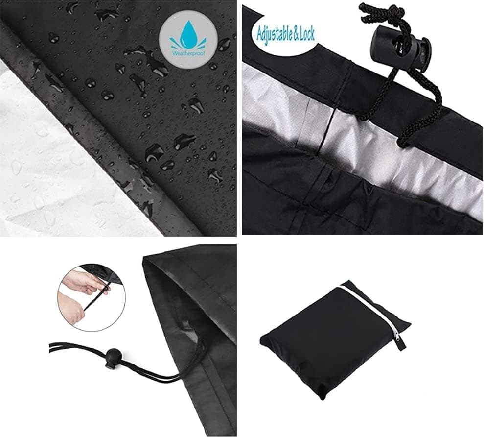 Waterproof Grill Cover 210D Oxford with UV Protection, 145x61x117 cm - Image 7
