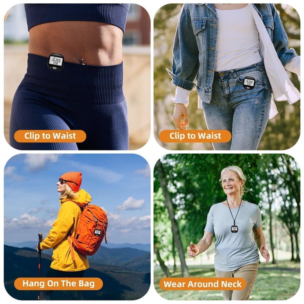3D Pedometer with Large Screen for Steps Distance and Calories, Precision Meter - Image 5