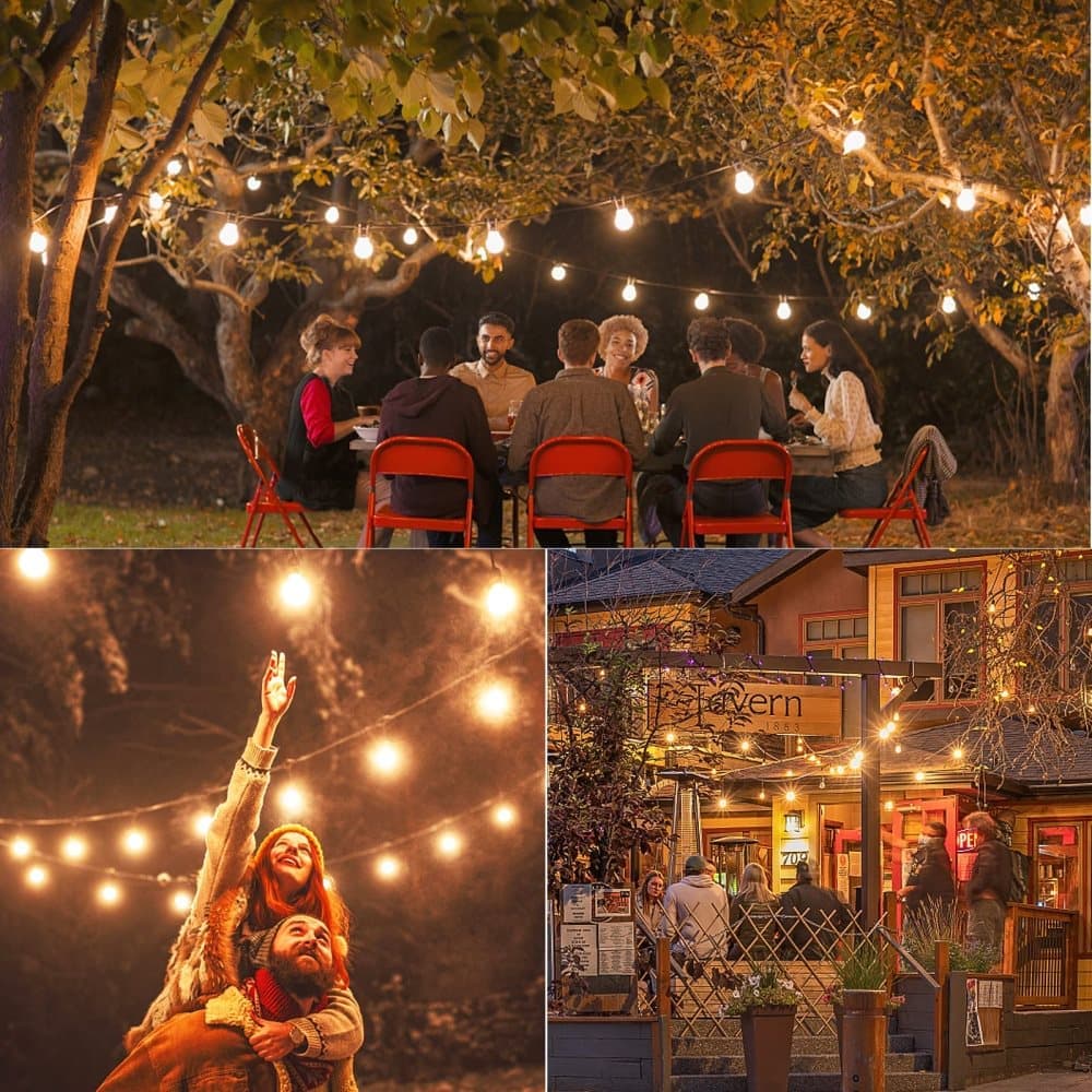 52 LED String Lights Waterproof G40 for Outdoor, 30m - Image 3
