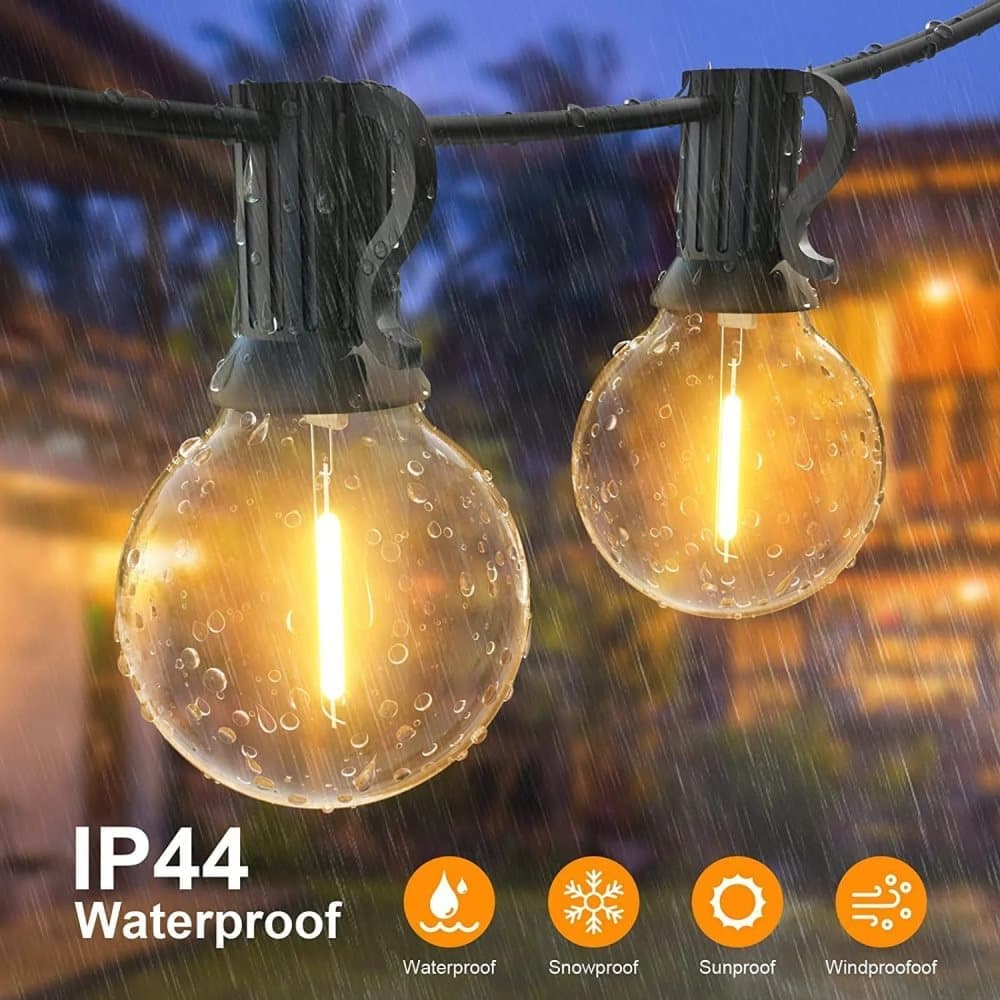52 LED String Lights Waterproof G40 for Outdoor, 30m - Image 6