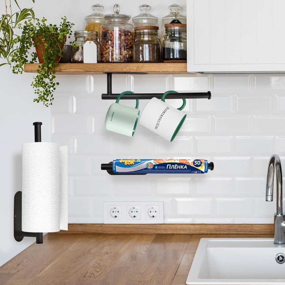 Self-adhesive paper towel holder, no drilling required - Image 2